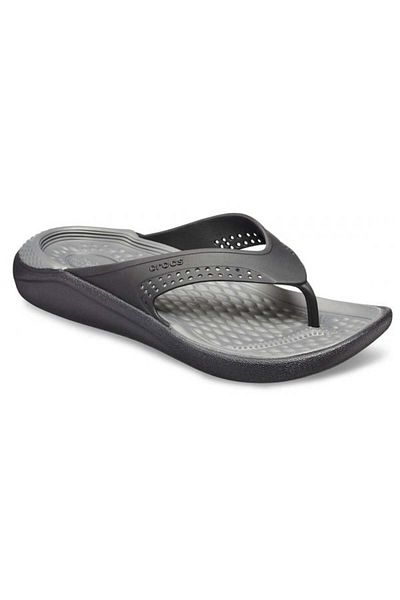 Crocs LiteRide Flip 45-46 EU - M11 US Black - Black/Slate Grey