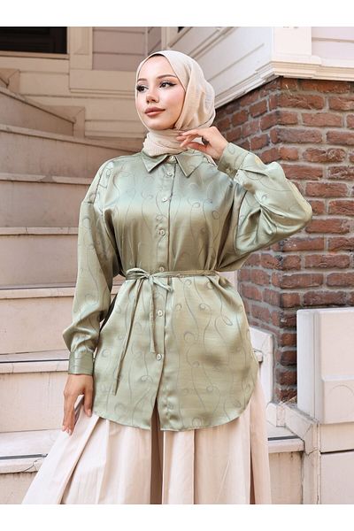 VAV Jacquard Shirt - Khaki - Vav