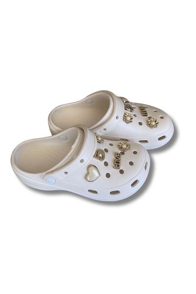 Lovita Shoes Lovita C.R.O.C.S Model Slippers 36-40 White