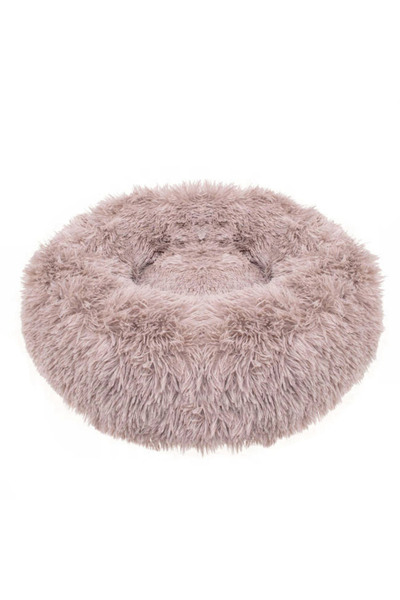 SERSIMO Pat pentru câini și pisici, cu husă detașabilă, roz-maro, diametru 70 cm