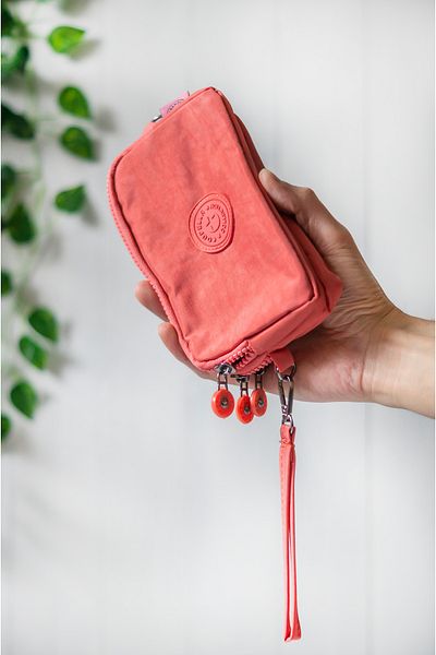 İMAKS Crinkle/Clinkir Waterproof 3 Zippered Shoulder Strap Mobile Phone Carrying Bag Wallet Puppy 3031