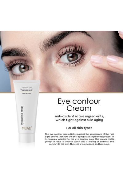 Scar Professional Scar Cosmetics Eye Contour Cream - Anti-Aging Eye Cream for Dark Circles, Fine Lines, Wrinkles,