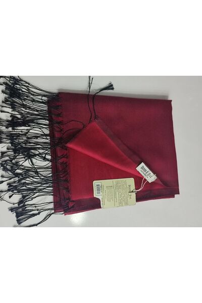 şehri şal شال ميلودي 3472-57 شرابة سوداء عنابية