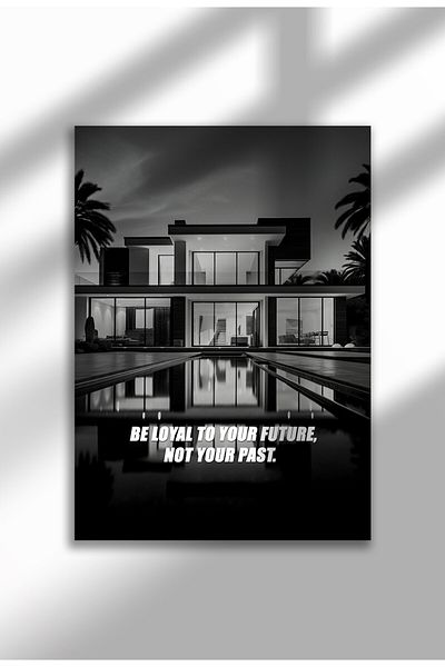 21mxm Motivational Wall Poster, Frameless Canvas, Inspirational Quote Art, Hustle Mindset 2025
