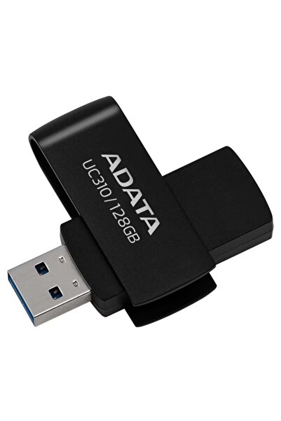 Adata USB 3.2 FlashDrive Memory Stick, 128GB, UC310, Black