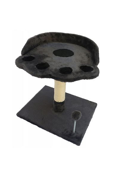 SERSIMO Cat play set, with bed and scratching post, ball, 48cm, dark grey