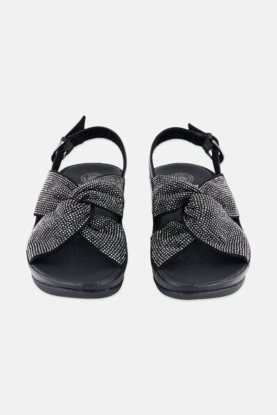 Fitflop Women Adjustable Buckle Closure Sandals, Black