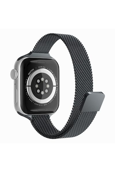 Techsuit Smartwatch Strap for Apple Watch (38mm/40mm/41mm), Black