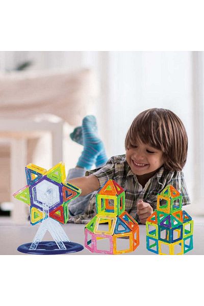KidProtect Mag Hero Magnetic Construction Set For Kids 58 Pcs