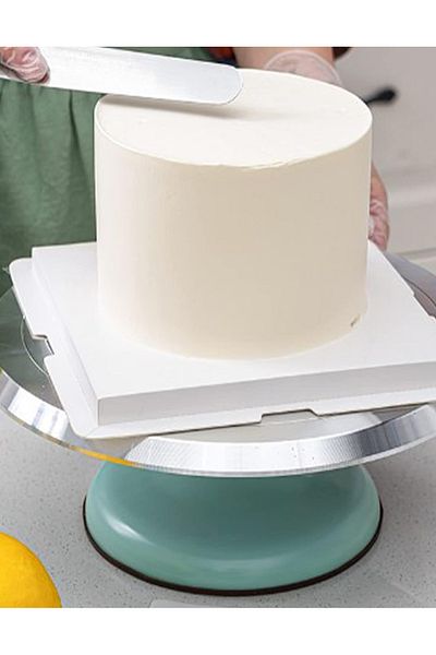 Generic Revolving cake stand for decorating cakes, tarts, pastries, cupcakes, and cookies, round and rotating
