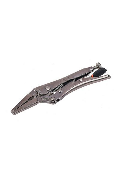 Tactix Chrome-Vanadium Steel Long Nose Locking Plier with Comfort Grip Handle