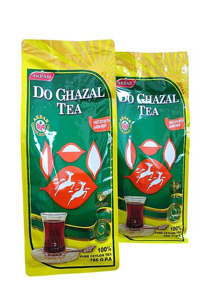 HİLALPAK Do Ghazal Tea 6 Pieces of 400 Gr Imported Tea (100% Pure Ceylon Tea 786 O.P.A)