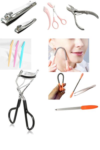 hırdawhat 7 Pieces Portable Care Kit Stainless Steel Face-Foot-Hand Care Kit