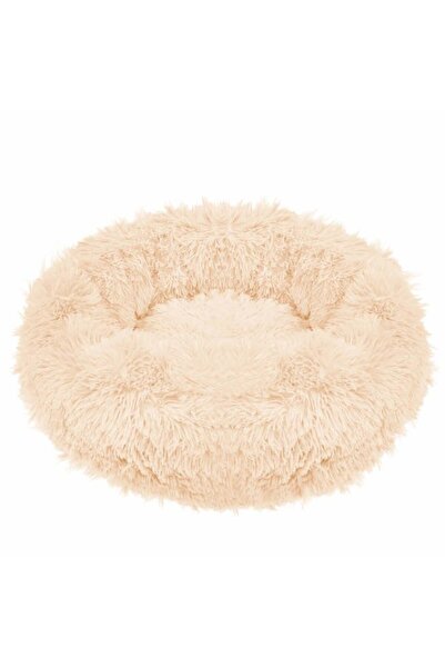 Optim Solution bed for dogs and cats, with removable cover, cream, diameter 70 cm