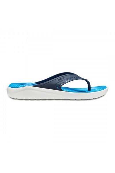 Crocs LiteRide Flip 37-38 EU - M5/W7 US Blue - Navy/White