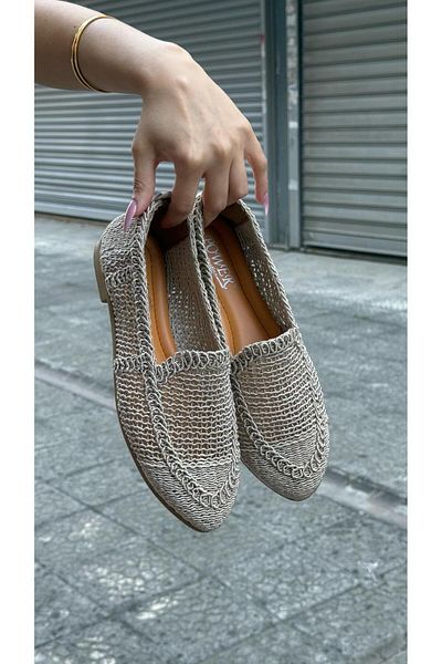 eformoda by emre yılmaz Balerini din dantelă de paie pentru damă PW01