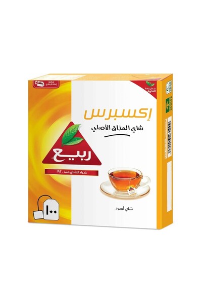 Rabea Al Rabeeh Black Tea Express Original Flavor, 100 Tea Bags