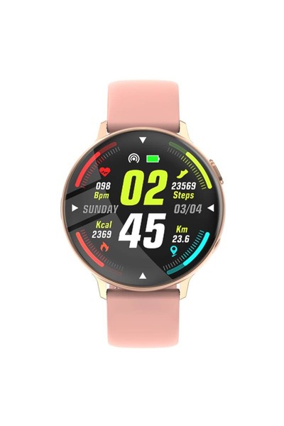 ideal STORE Έξυπνο ρολόι και βραχιόλι γυμναστικής FutureFocus IdealSTORE, πλήρης στρογγυλή οθόνη αφής LCD 1,3 ιντσών,