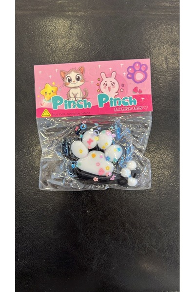 synshop Kedi Pati Patisi Taba Siyah Pembe Fu Fu Moj Moj Yumuşak Squishy Stres...