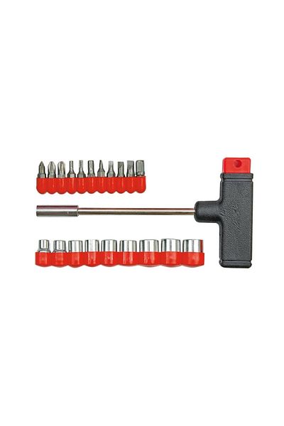 ideal STORE idealSTORE T-type Screwdriver Set, 21 pieces, Multifunctional, Straight Heads, Cross Heads, Hexaho