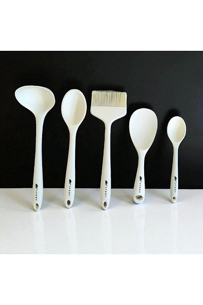 Gead Blackseries5 Premium Silicone Spoon & Sauce Brush & Ladle