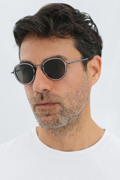 Bilge Karga Saul Navy Gold Black Men's Sunglasses