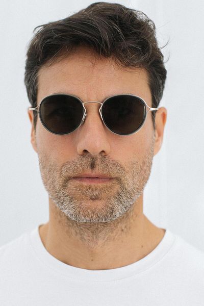 Bilge Karga Saul Silver Black Men's Sunglasses