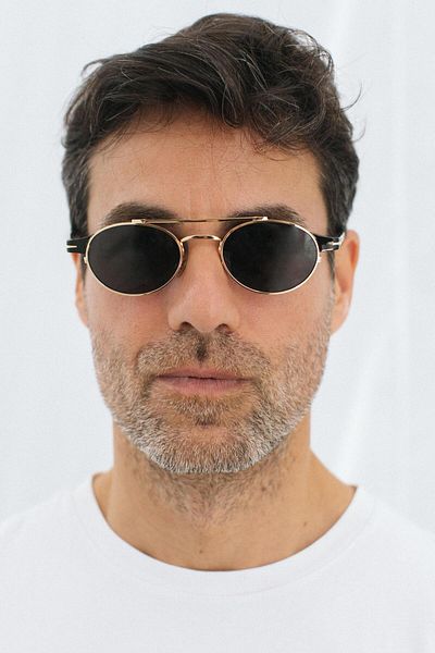 Bilge Karga Denis Gold Black Men's Sunglasses