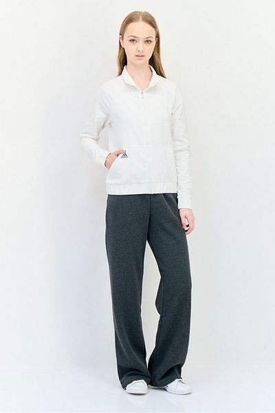 adidas Women Sportswear Fit Long Sleeve Essential Golf Bomber Jacket, White