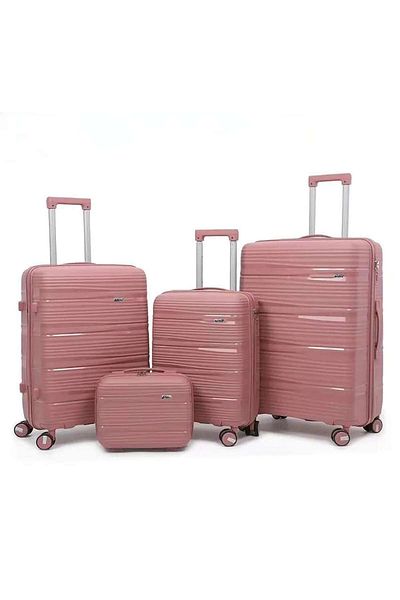Falcon 4-Piece Luggage Set – Cabin, Medium, Large Suitcases + Vanity Case | Spinner Wheels