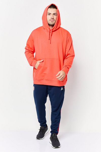 adidas Men Sportswear Fit Long Sleeve Outdoor Hoodie, Red