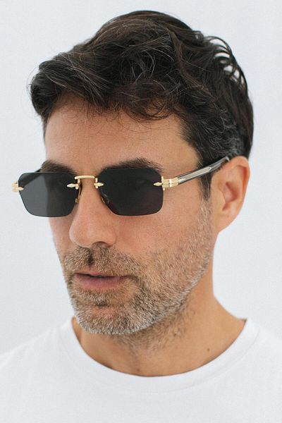 Bilge Karga Guts Gold Black Men's Sunglasses