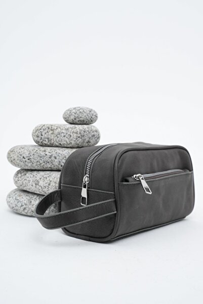 Deri Company Men's Leather Handbag Anthracite 116518