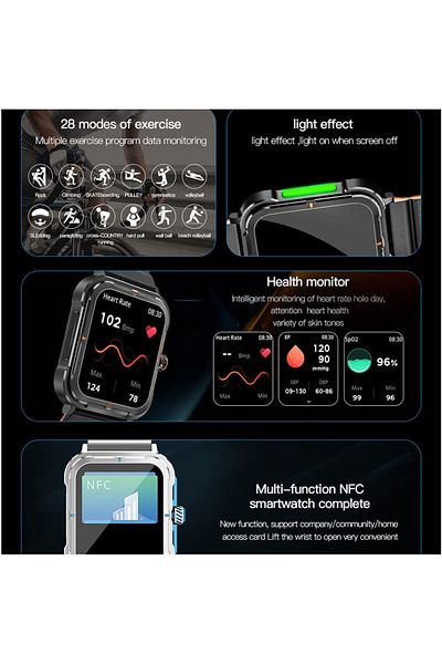 ideal STORE StrongCollection IdealStore Smartwatch Watch, 1.83 inch Touch Screen, Message and Network Notifications Soc