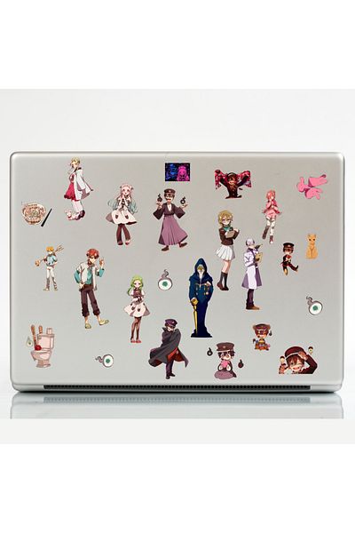 Ororabutik 51 Pieces Toilet Bound Hanako Kun Toilet Ghost Sticker Set - Sticker Set Sketchbook