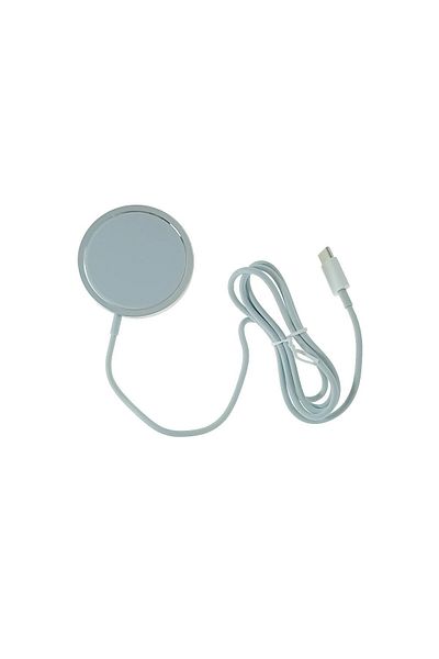 OEM Incarcator Qi Wireless Magsafe 15W, Jellico W11, conector USB Tip C, Alb