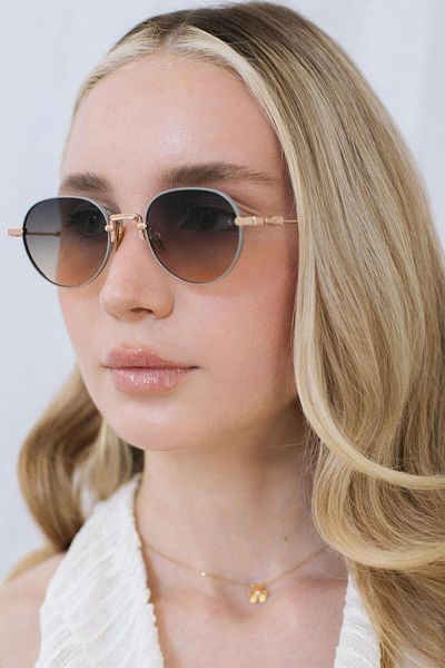 Bilge Karga Speki Gold Black Orange Gradient Sunglasses
