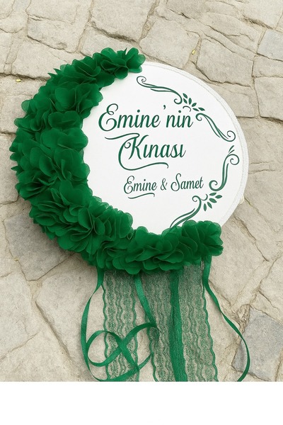 Evsay İsme Özel Deri Tef Kına Tefi Lazer Gül Süslenmiş Gelin Tefi 30 Cm Vurmalı Çalgı Müzik Aleti Def