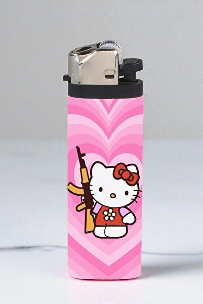 MS Major Selection Hello Kitty Dıkşın Full Kaplamalı Gazlı Çakmak
