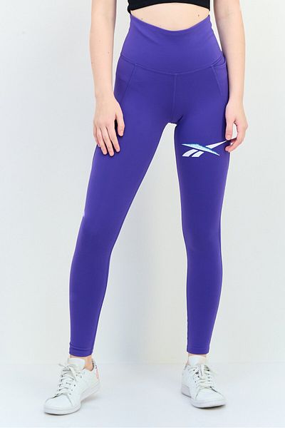 Reebok Women Sportswear Fit Training Leggings, Purple