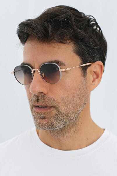 Bilge Karga Speki Gold Black Orange Degrade Erkek Güneş Gözlüğü