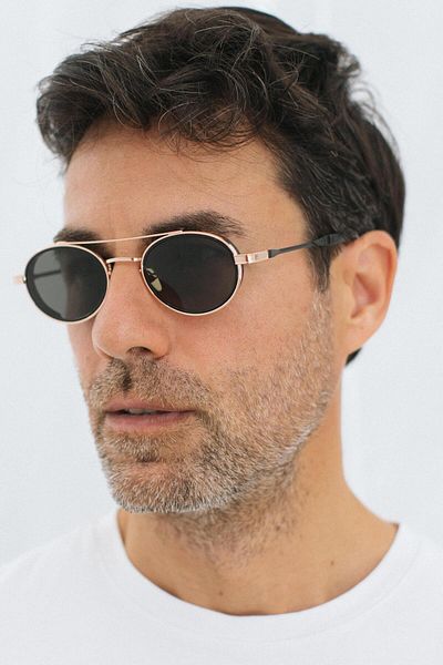 Bilge Karga Larg Gold Black Men's Sunglasses