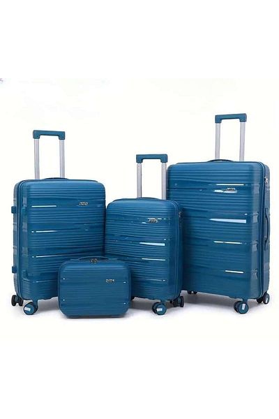 Falcon 4-Piece Luggage Set – Cabin, Medium, Large Suitcases + Vanity Case | Spinner Wheels