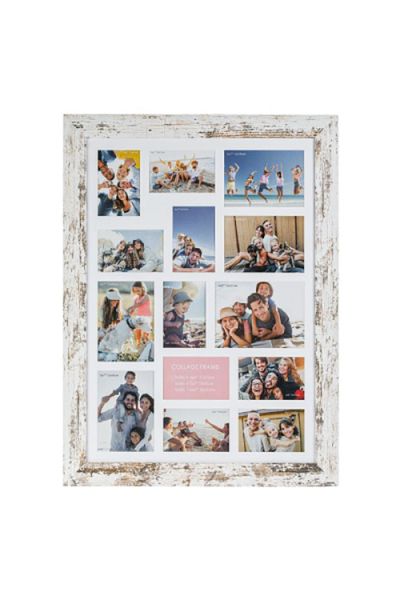 BURRAQ Wall photo frame, BURRACK, MDF, 59 x 79 cm, white/beige