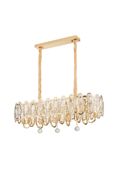 Apliqa Tortes 80'Lik Gold Kristal Taşlı Avize