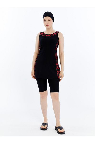 Ranuna Pool Swimsuit - Black - Red - Ranuna