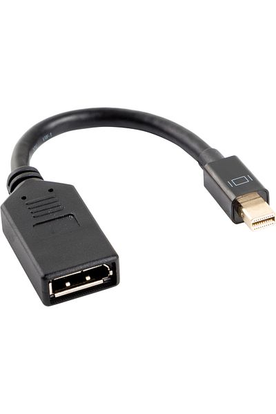 Lanberg Adaptor Video GEMBIRD Mini DisplayPort la DisplayPort, 4K@30Hz, Negru, 10cm