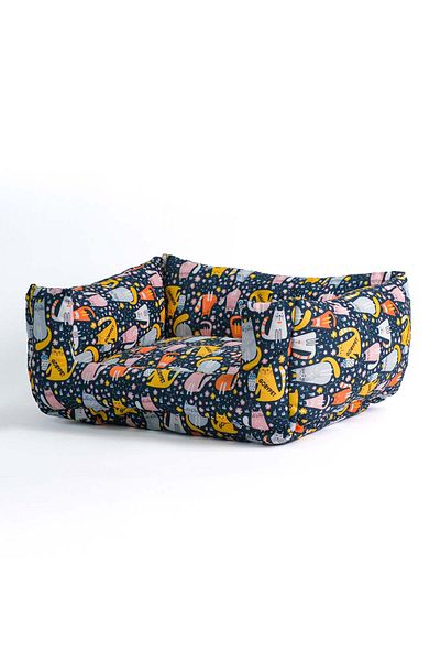 GOBYPET Patterned Cat-Dog Bed, Small Breed Dog Bed, Soft Cat Bed, Dog Bed Cushion 45X50X22