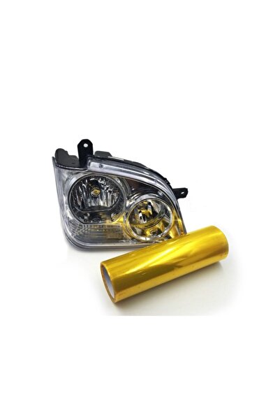 ideal STORE Folie Galbena Protectie Faruri si Stopuri Dimensiuni 60 cm x 10m, Protejeaza Impotriva Zgarieturilor