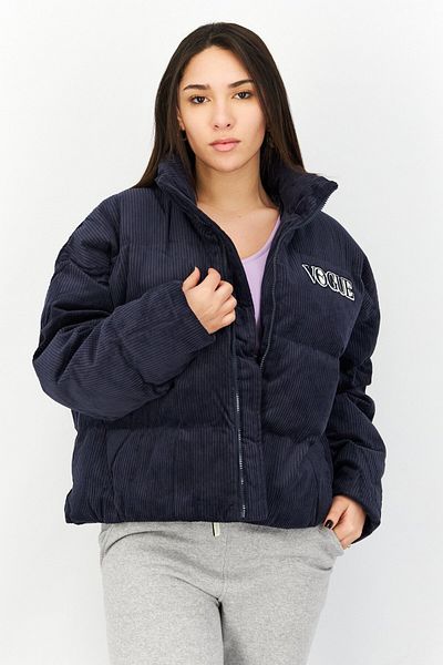Puma X Vogue Women Oversized Fit Long Sleeve Training Puffer Jacket, Navy